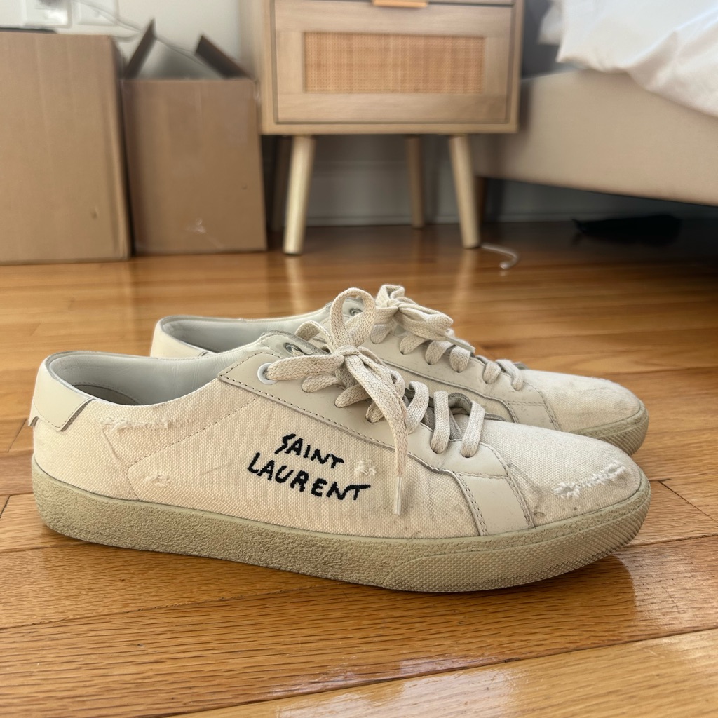 Saint Laurent Saint Laurent Court Classic Sl/06 Embroidered Sneakers
